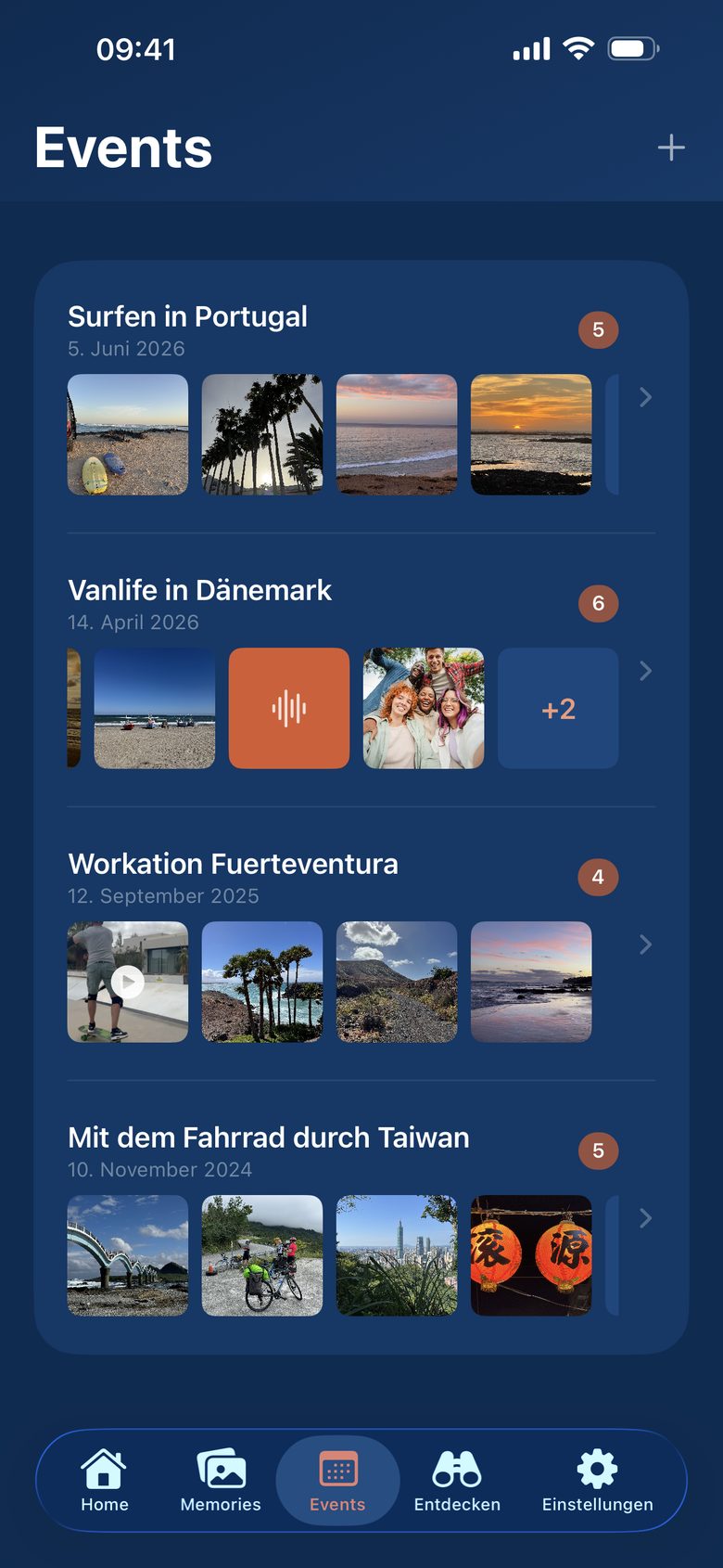 Events Übersicht